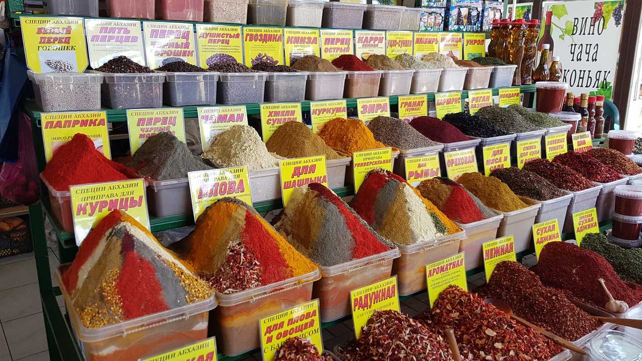 Гагрский рынок! Разнообразие ароматов и вкусов! #гагра #абхазия #пицунда #сочи